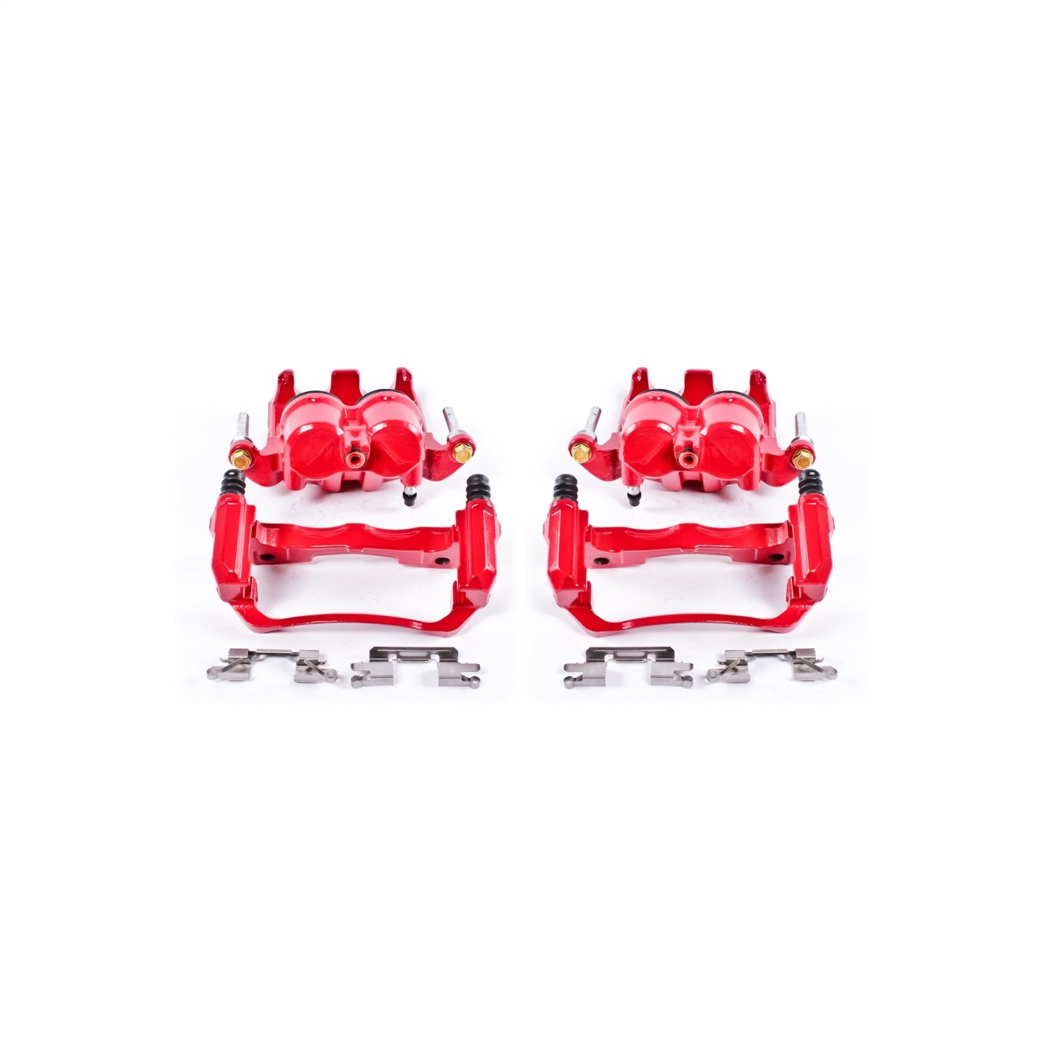 Performance Front Brake Calipers Powder Coated Red Pair