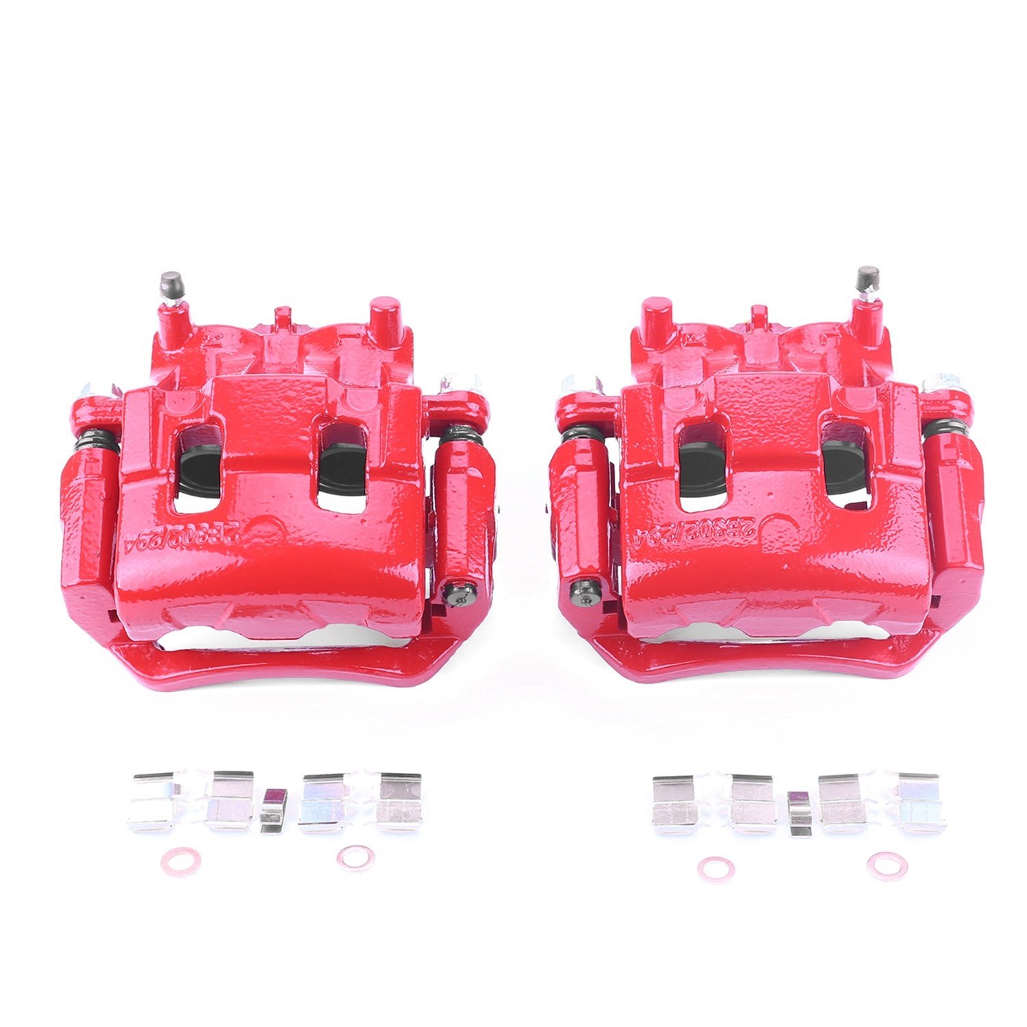 Performance Brake Calipers Fit Select 2007-2015 Ford Edge, Lincoln MKS, Mazda CX-9 [Red Powder-Coat Finish]