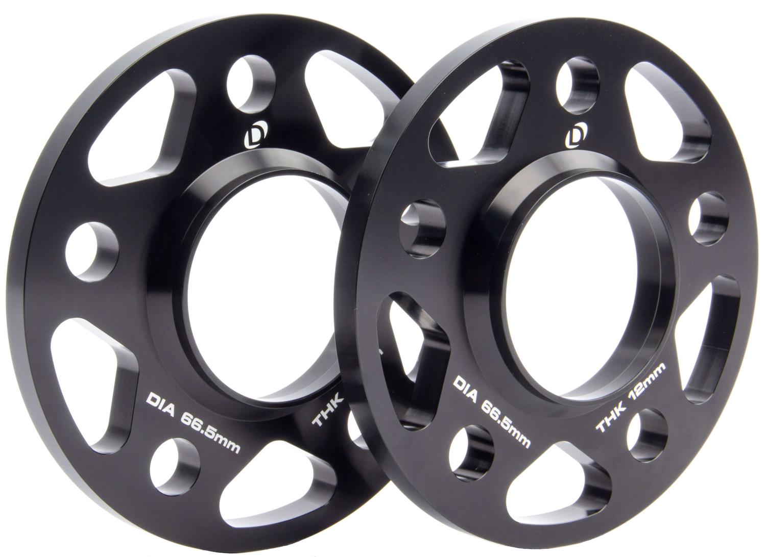 Machined Aluminum Wheel Spacers [12 mm Thick] for