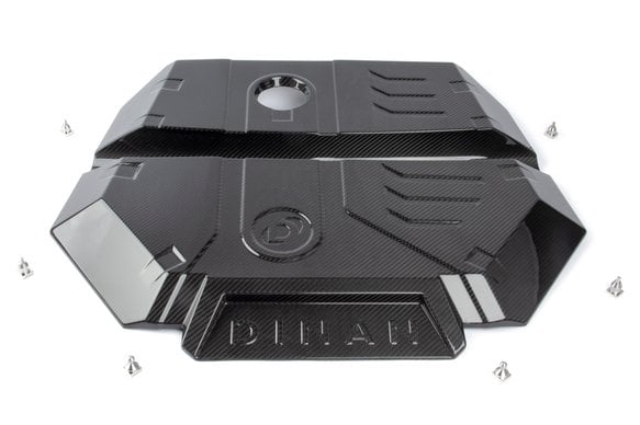D590-0001 Carbon Fiber Engine Cover Fits Select BMW X3M, X4M [Gloss Finish]