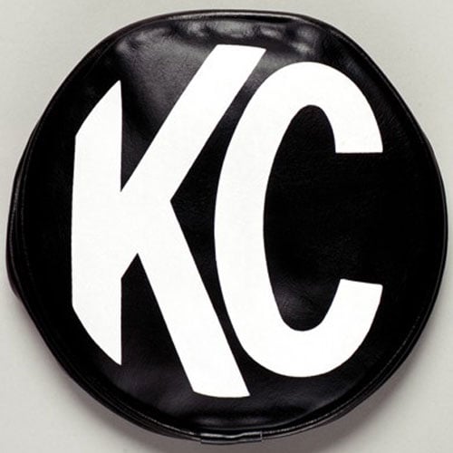 Light Covers 6 in. Round Black with White KC