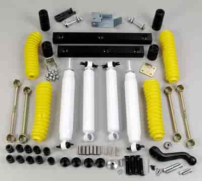 Component Box For PN[K842]; 4 in. Ft/Rr Lift; Incl Superide Shocks; Pitman Arm; Pinion Angle Cam; An