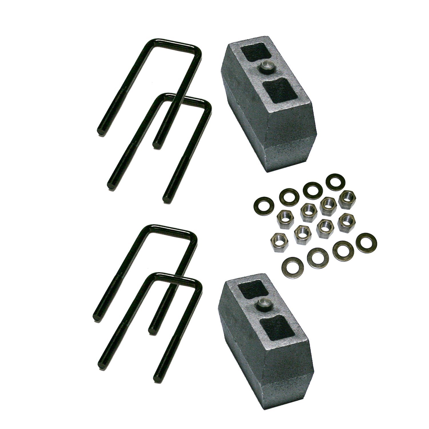 Block Kit And U-Bolt 4 in. Lift Incl. 2 Cast Iron Blocks 4 U-Bolts Nyloc Nuts Flat Washers Except 74.5 in. Bed/Standard Cab