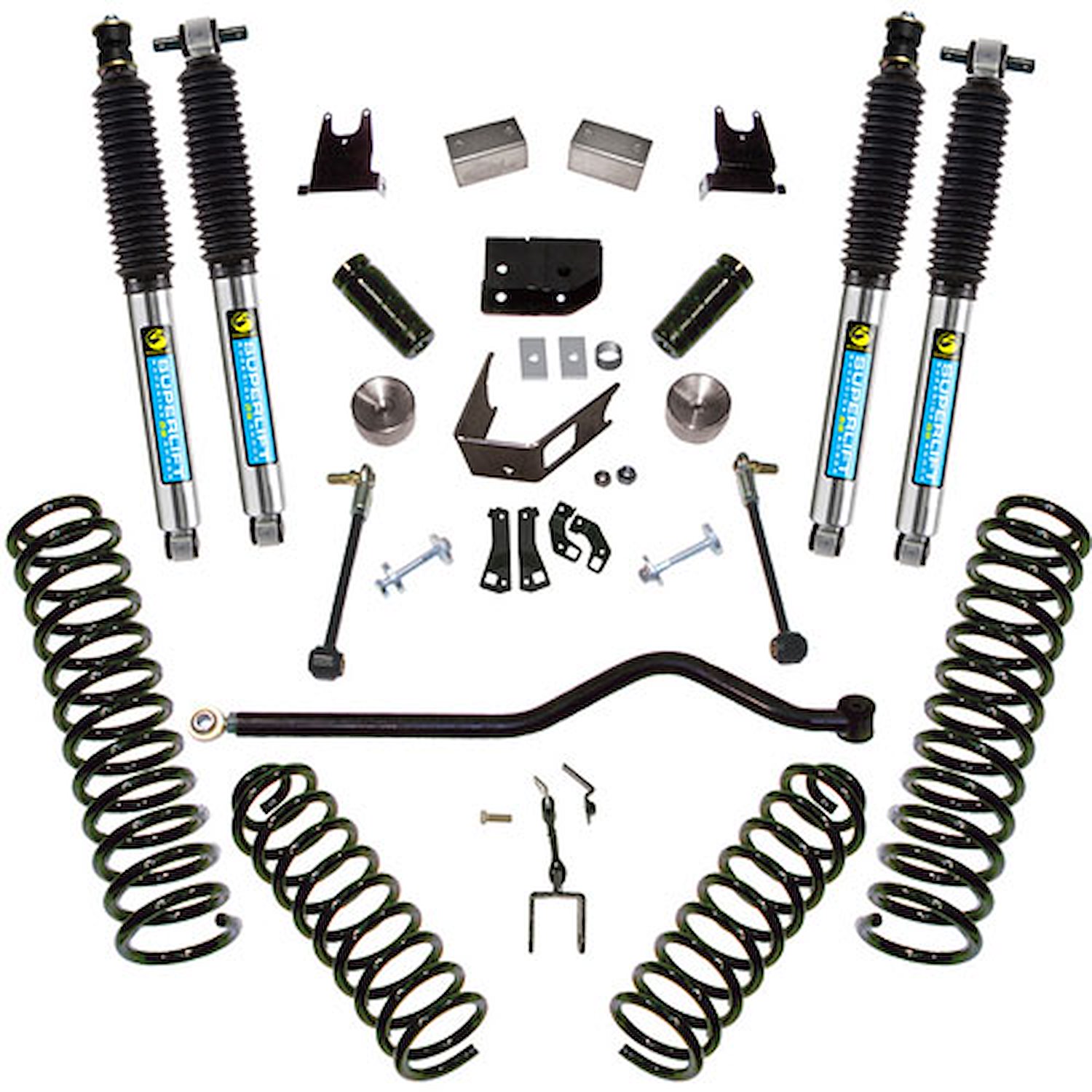 K927B Front and Rear Suspension Lift Kit, Lift Amount: 4 in. Front/4 in. Rear