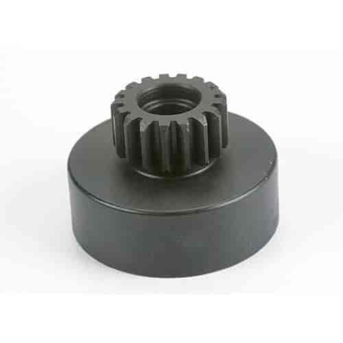 Clutch bell hardened steel 17-tooth 32-pitch requires two 5x10mm ball bearings part #4609 N. Hawk/Buggy/Street