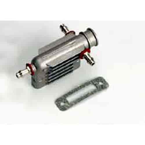 Exhaust header marine/ header gasket/pressure fitting/ fitting gasket/ header screws 2 Note This hea