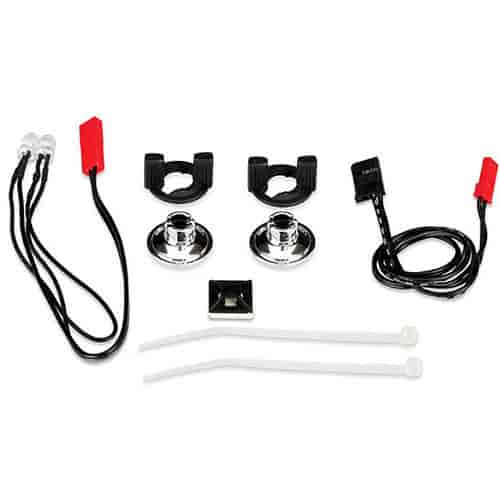 LED Lights And Harness 2 Red Lights/LED Housing, 2 Housing Retainers, 2 Wire Clips, Wire Ties