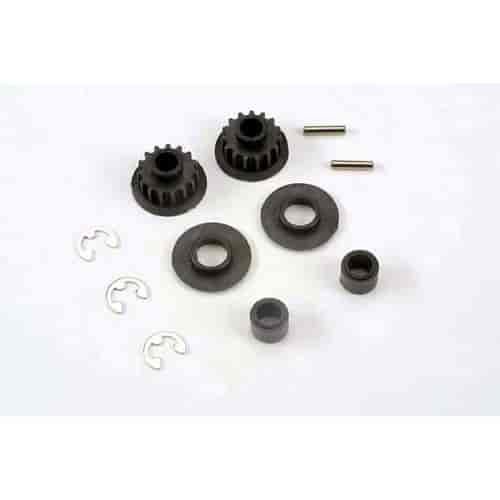 Pulley 15-groove 2 / axle pins 2 / top shaft spacers 2 plastic