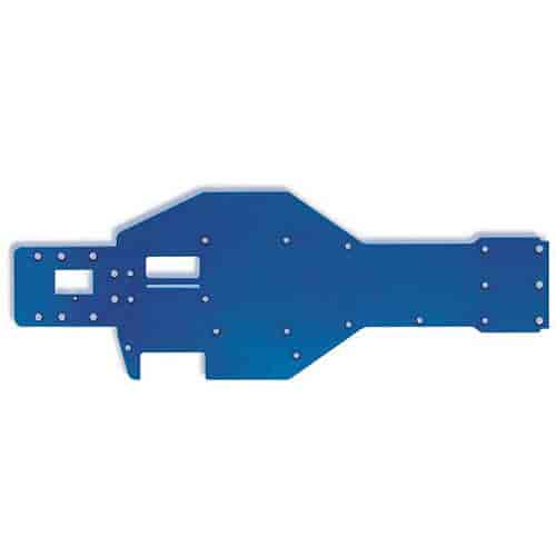Lower Chassis T6 Blue Anodized Aluminum