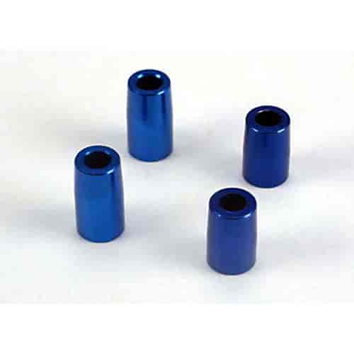 Tapered bearing block spacers blue-anodized aluminum 3x6x10.75mm 2 / 3x6x8.9mm 2
