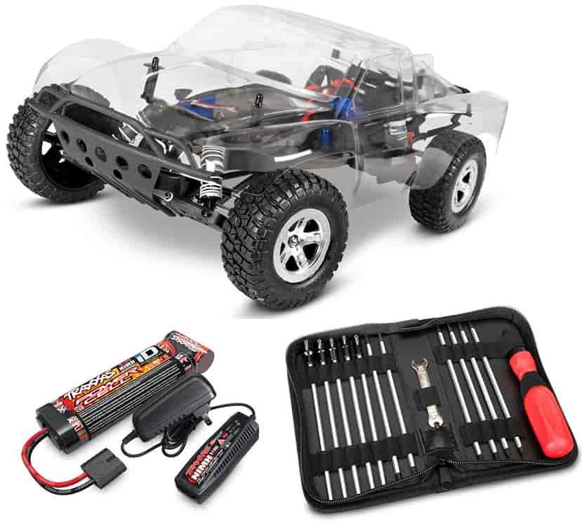 Slash 2WD Short-Course Truck Assembly, NiMH Battery, Charger and Tool Kit