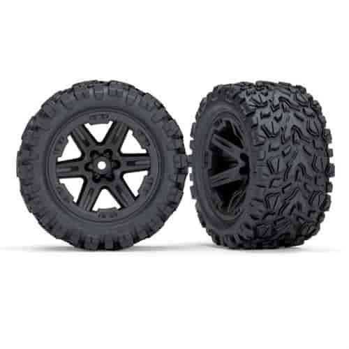 Wheel and Tire Kit for Rustler 2WD