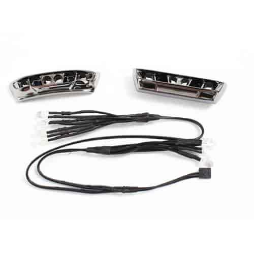 LED Lights & Wiring Harnesses 4 White LEDs & 4 Red LEDs