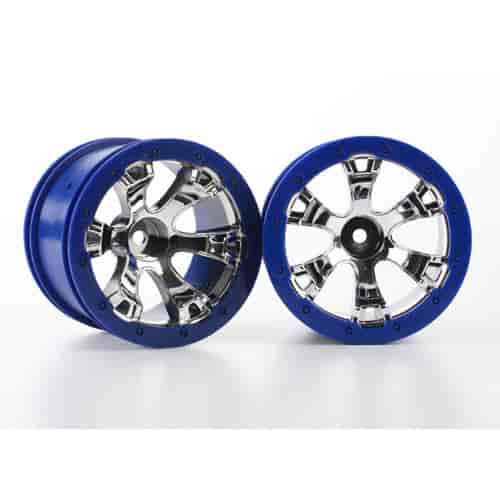 Wheels Geode 2.2 chrome blue beadlock style 12mm hex 2