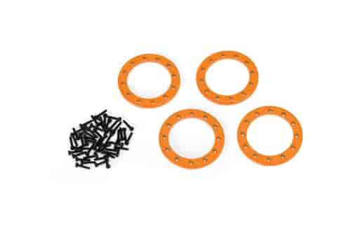 1.9 in. Orange Aluminum Beadlock Rings