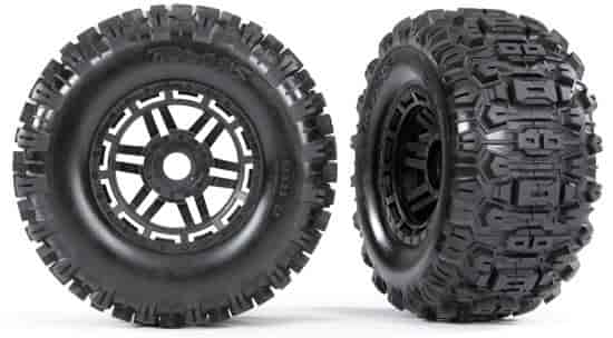Wheel and Tire Kit for Maxx 4WD Monster Truck