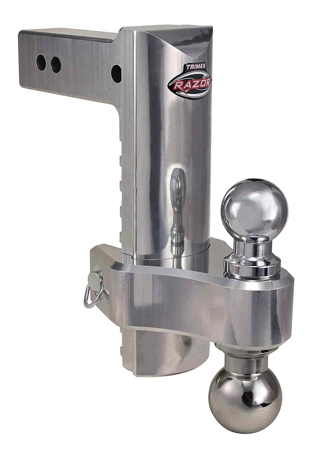 10? HD  Aluminum Adjustable Drop Hitch, Pin and Clip Includes: Dual 2? and 2-5/16? Chrome Balls