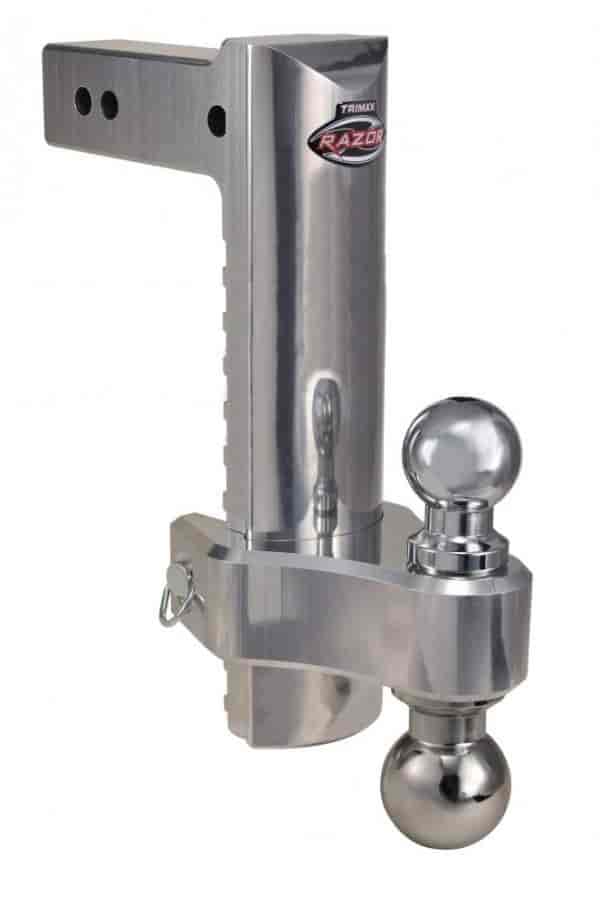 12? HD  Aluminum Adjustable Drop Hitch, Pin and Clip Includes: Dual 2? and 2-5/16? Chrome Balls