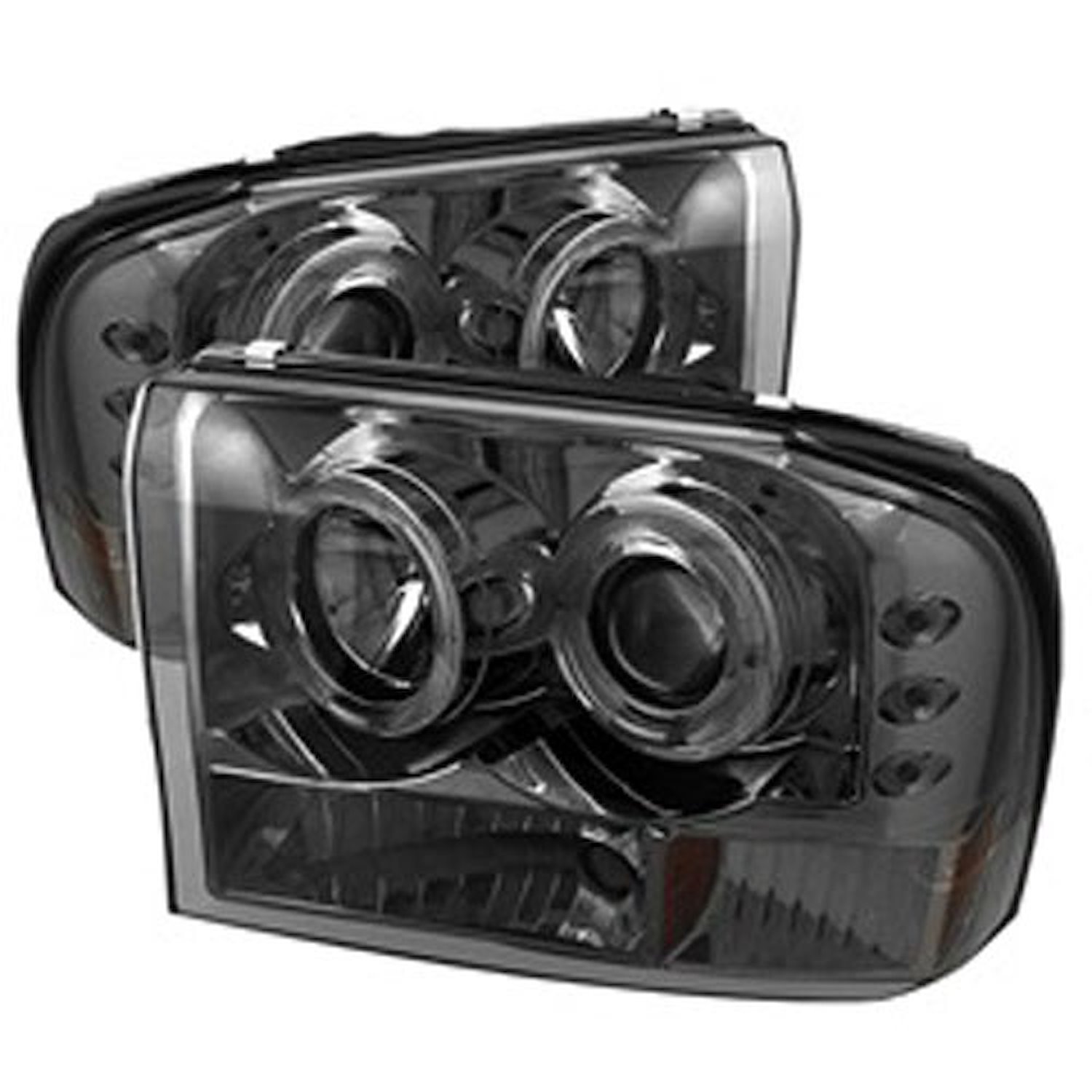 Halo LED Projector Headlights 1999-2004 Ford F250 Super