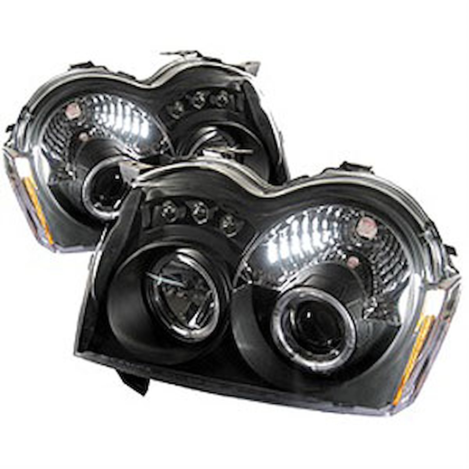 Halo LED Projector Headlights 2005-2007 Jeep Grand Cherokee
