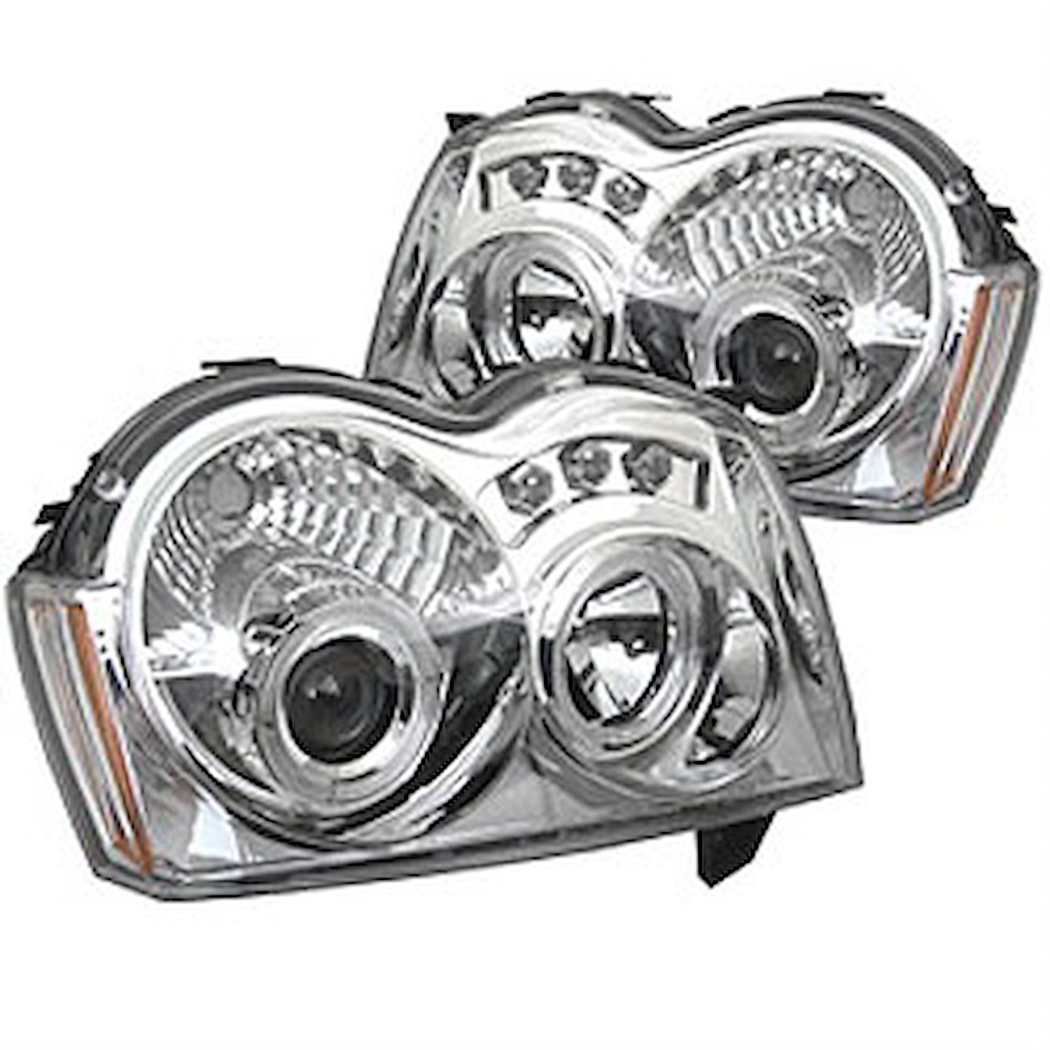 Halo LED Projector Headlights 2005-2007 Jeep Grand Cherokee