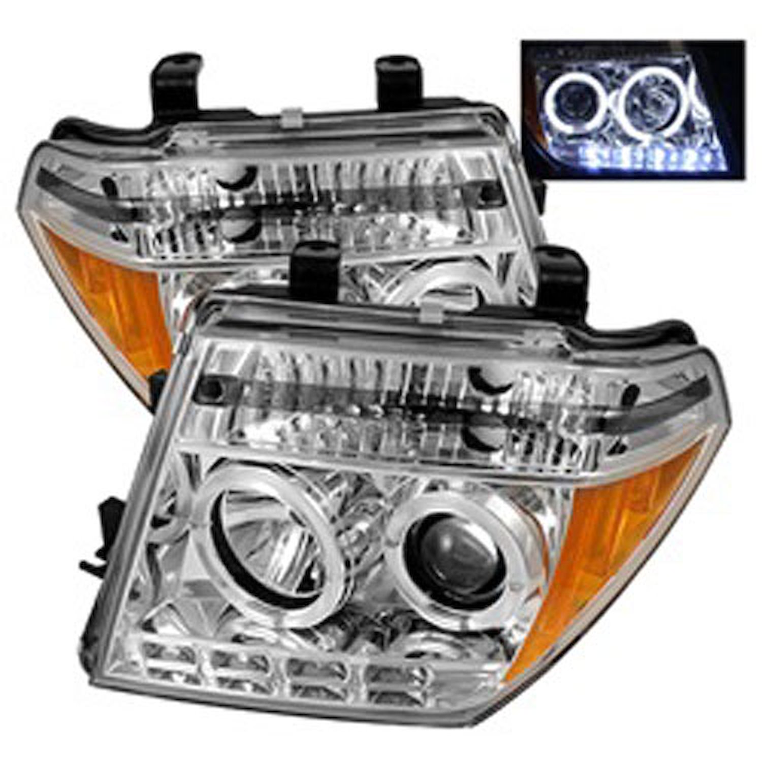 Halo LED Projector Headlights 2005-2008 for Nissan Frontier/Pathfinder