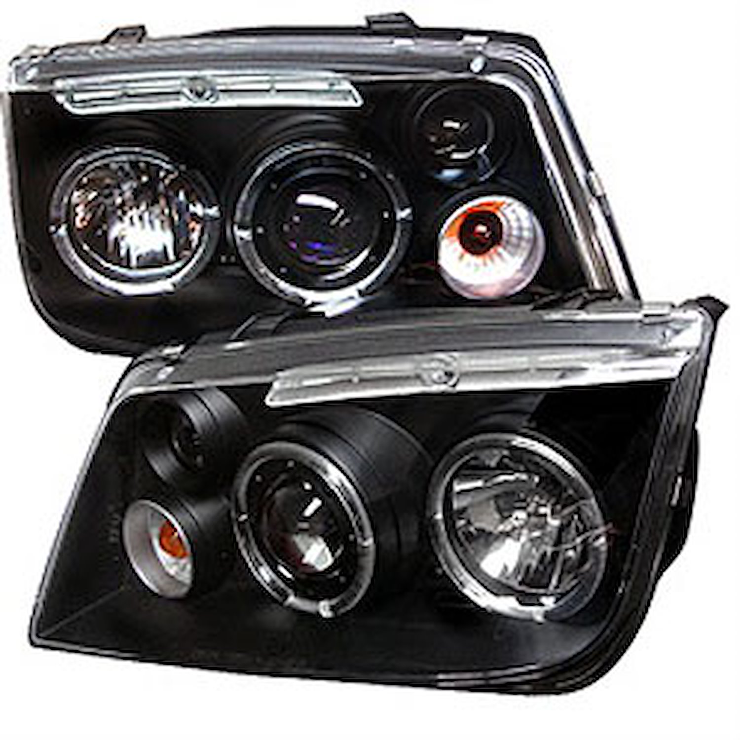 Halo LED Projector Headlights 1999-2005 Volkswagen Jetta