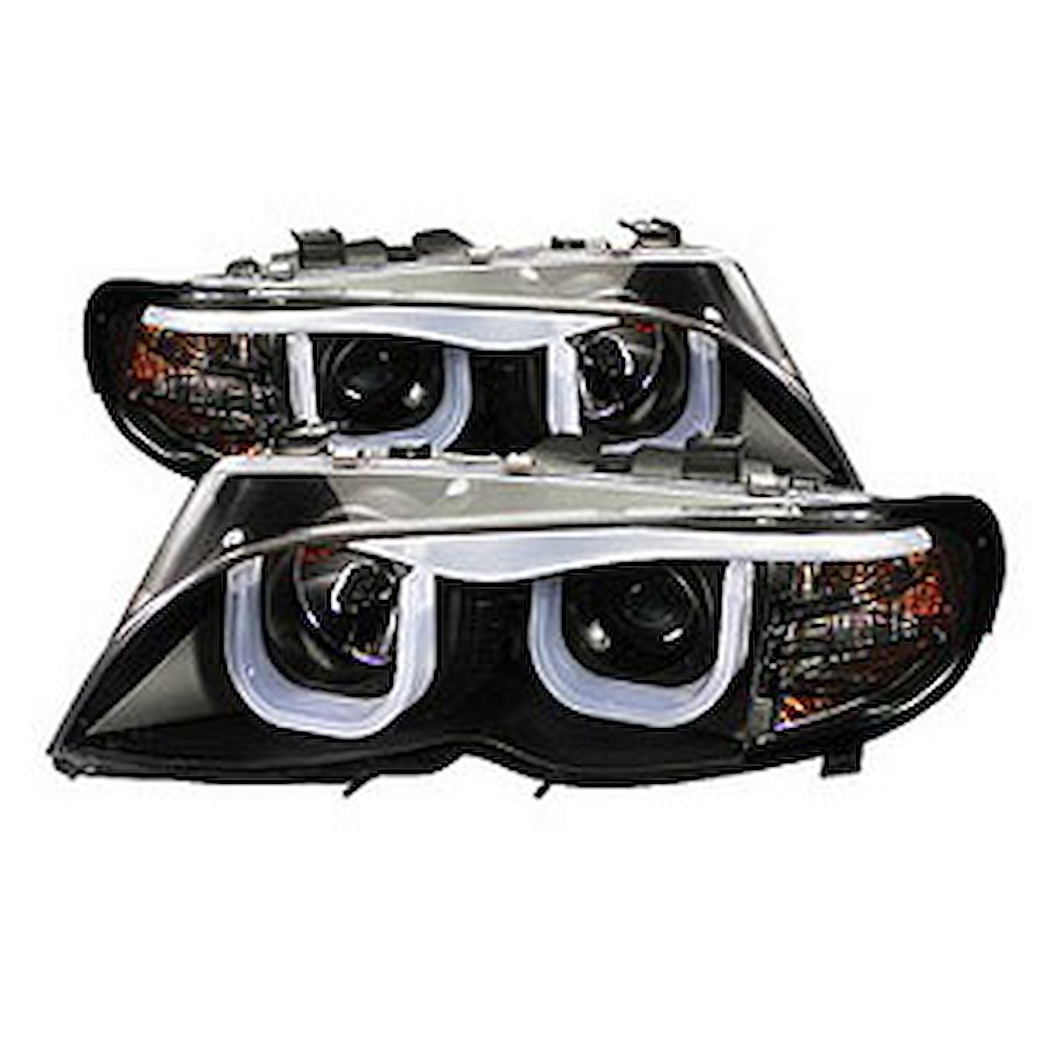 Halo 3D Projector Headlights 2002-2005 BMW E46 3