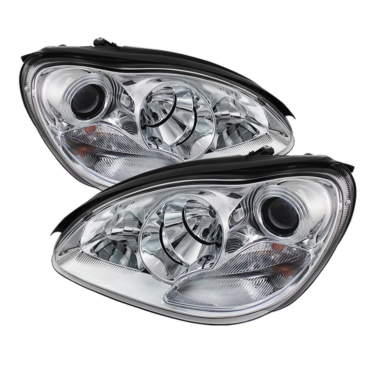 Halo LED Projector Headlights 2000-2006 Mercedes Benz S-Class