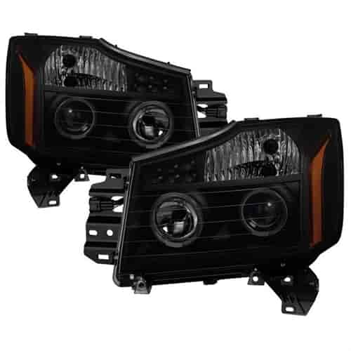 xTune Halo LED Projector Headlights 2004-2015 for Nissan Titan