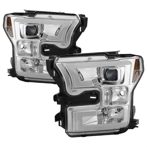Light Bar DRL LED Projector Headlights 2015-2017 Ford F-150