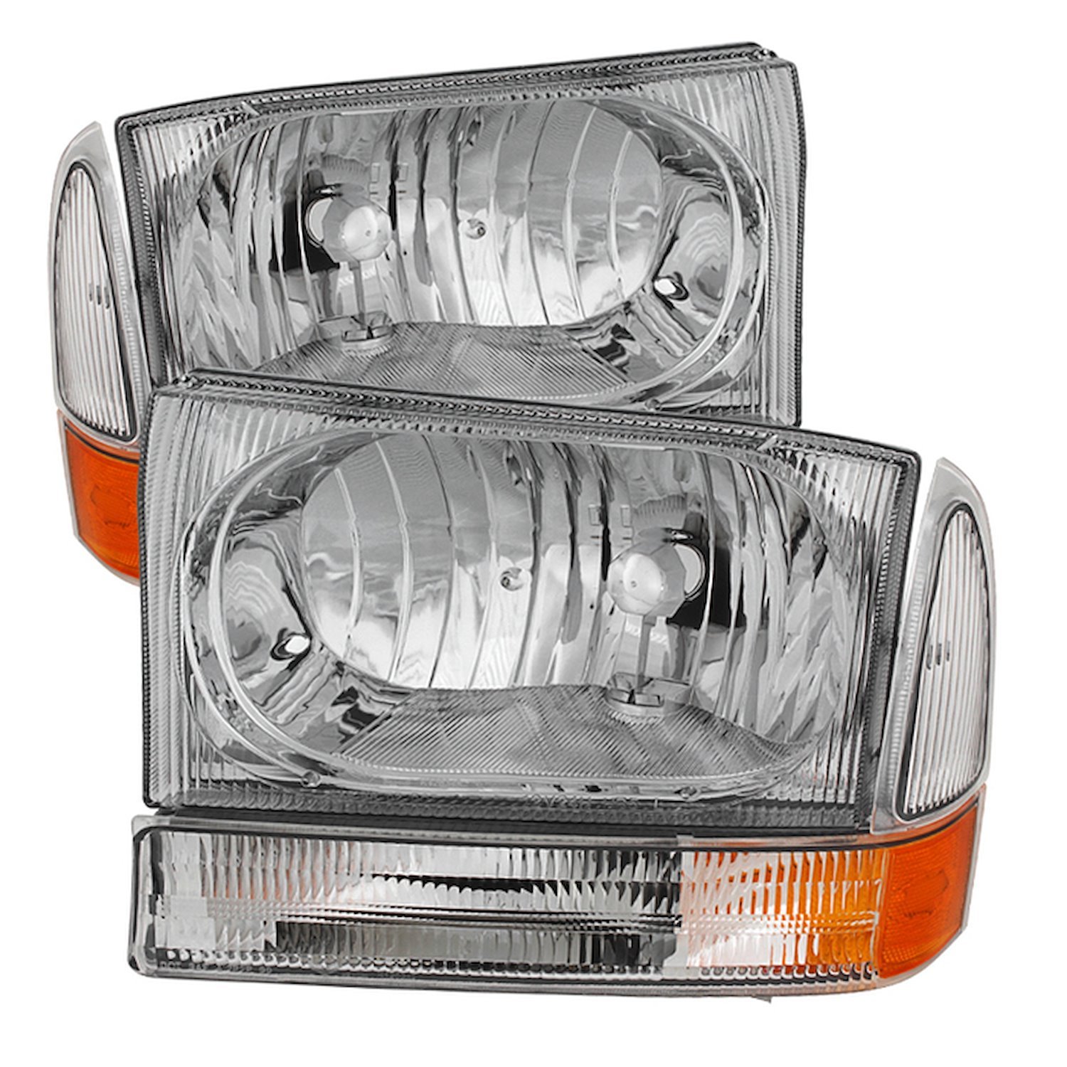 xTune Crystal Headlights 1999-2004 Ford F250/350/450 Super Duty/Excursion