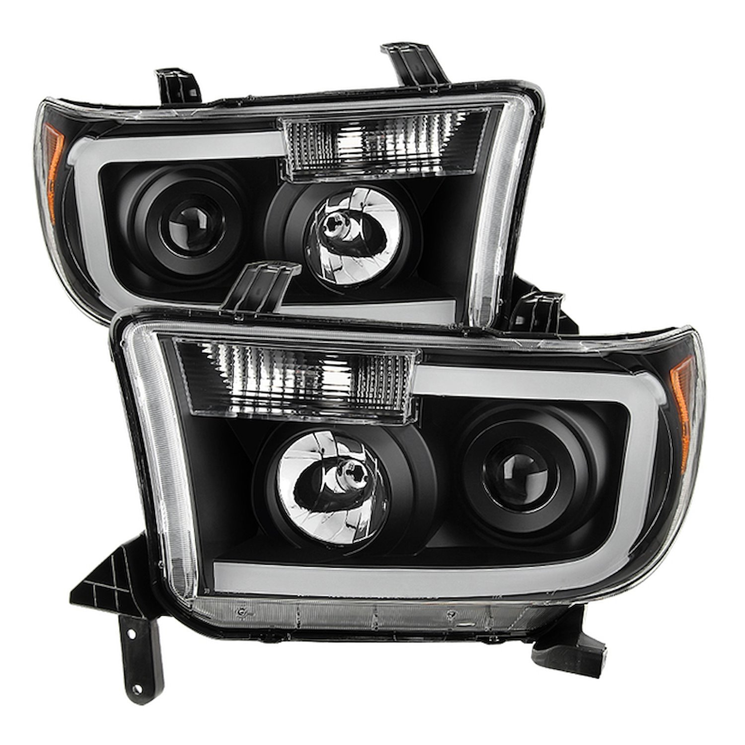 xTune Light Bar LED Projector Headlights 2007-2013 Toyota Tundra