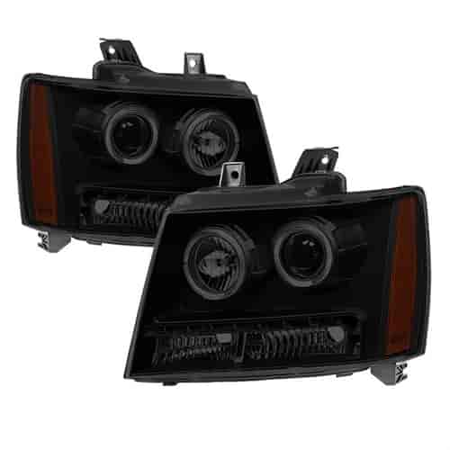 xTune Halo LED Projector Headlights 2007-2014 Chevy Suburban 1500/2500/Tahoe/Avalanche