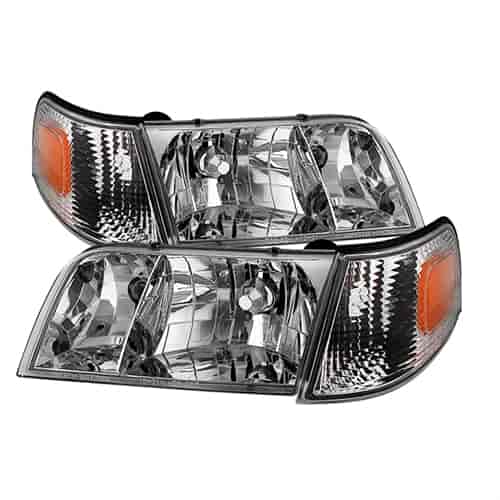 xTune Crystal Headlights 1998-2011 Ford Crown Victoria