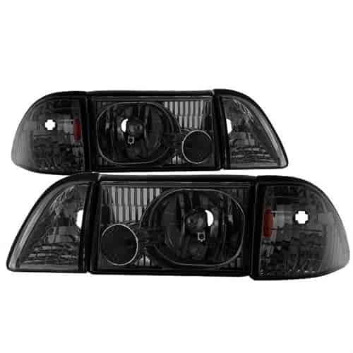 xTune OEM Style Crystal Headlights 1987-1993 Ford Mustang