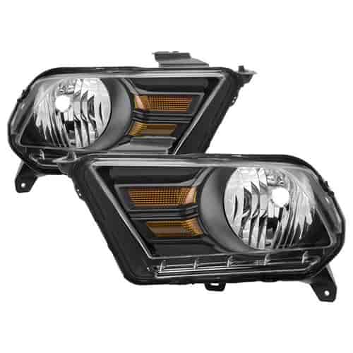 xTune OEM Style Crystal Headlights 2010-2014 Ford Mustang w/ Halogen Headlights
