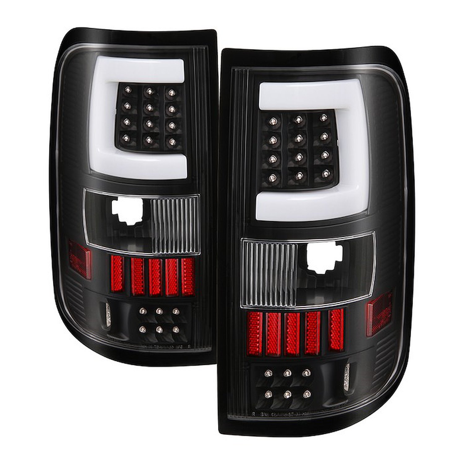 xTune C-Shape LED Tail Lights 2004-2008 Ford F150 Styleside