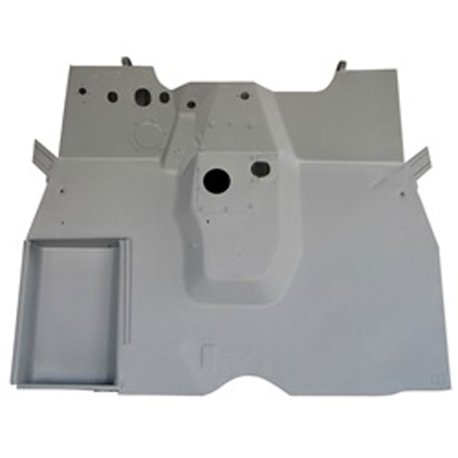 Replacement front floor panel from Omix-ADA, Fits 41-45 Willys MB and Ford GPW.is an 18 gauge steel panel.