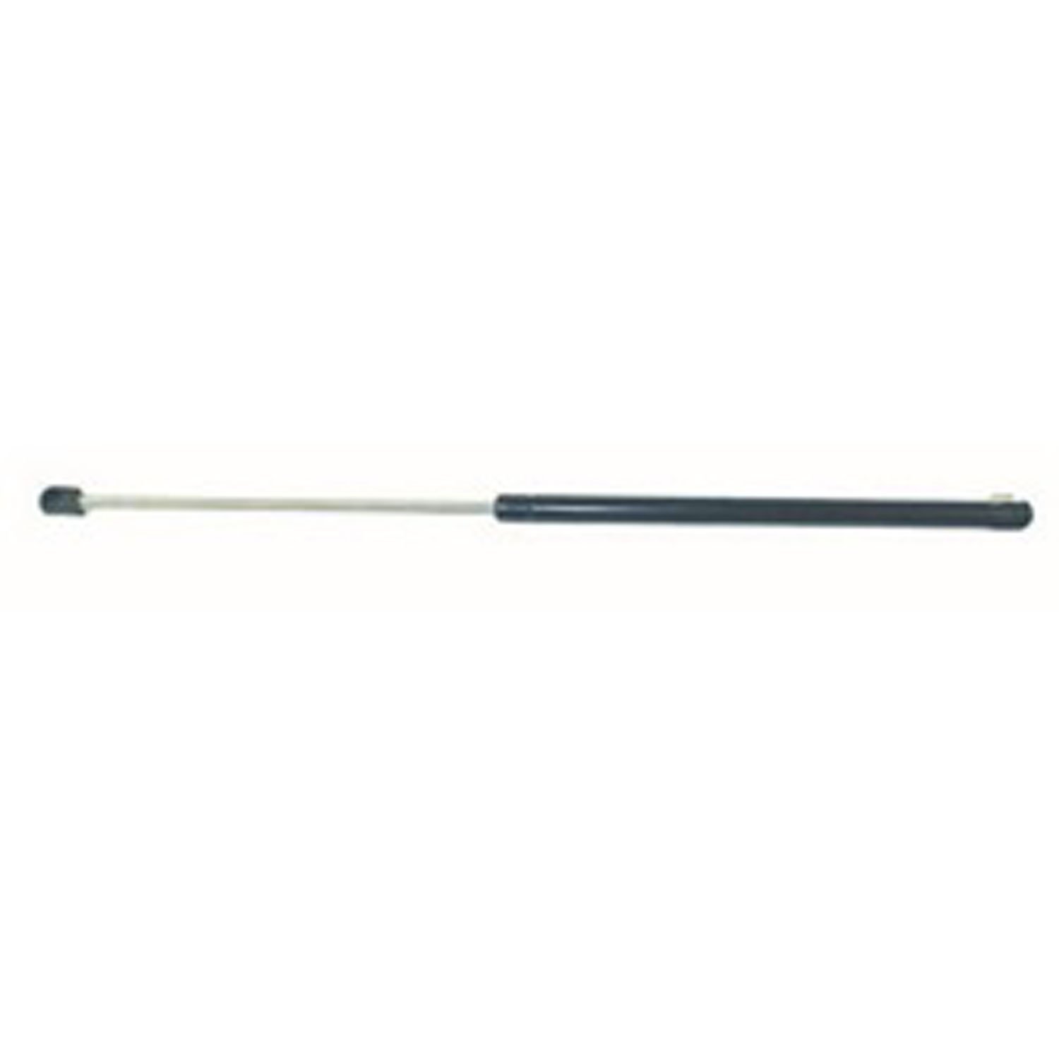 Replacement gas strut from Omix-ADA, Fits hardtop liftgate on 87-95 Jeep Wrangler YJ Will fit left or right side.