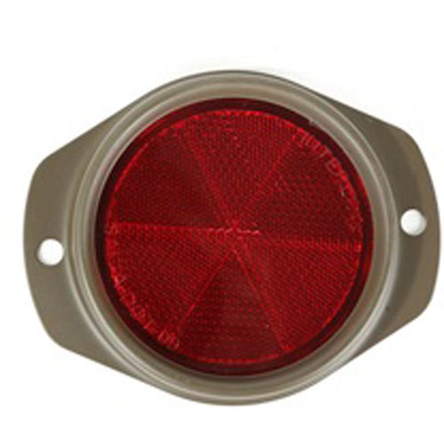 This military-style olive drab reflector from Omix-ADA has a red lense and fits 41-45 Ford GPW and Willys MB.