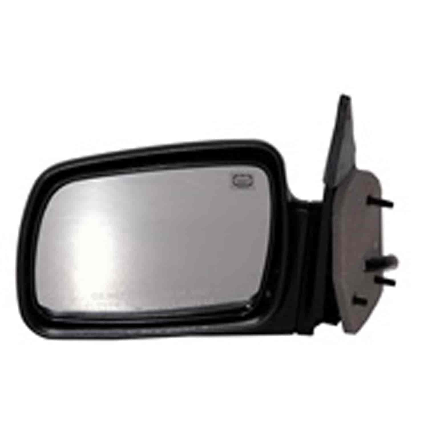 This black folding power door mirror from Omix-ADA is heated and fits the right door on 99-04 Jeep Grand Cherokee WJ.