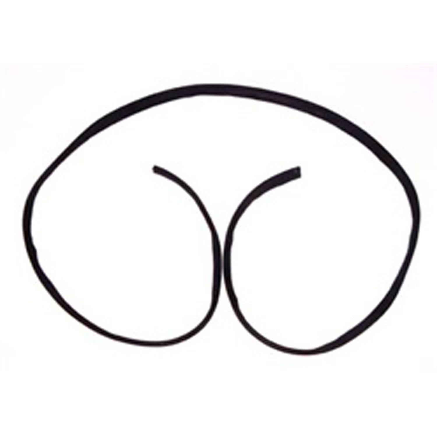 This windshield frame seal from Omix-ADA fits 41-45 Willys MB 41-45 Ford GPW and 46-49 Willys CJ2A.