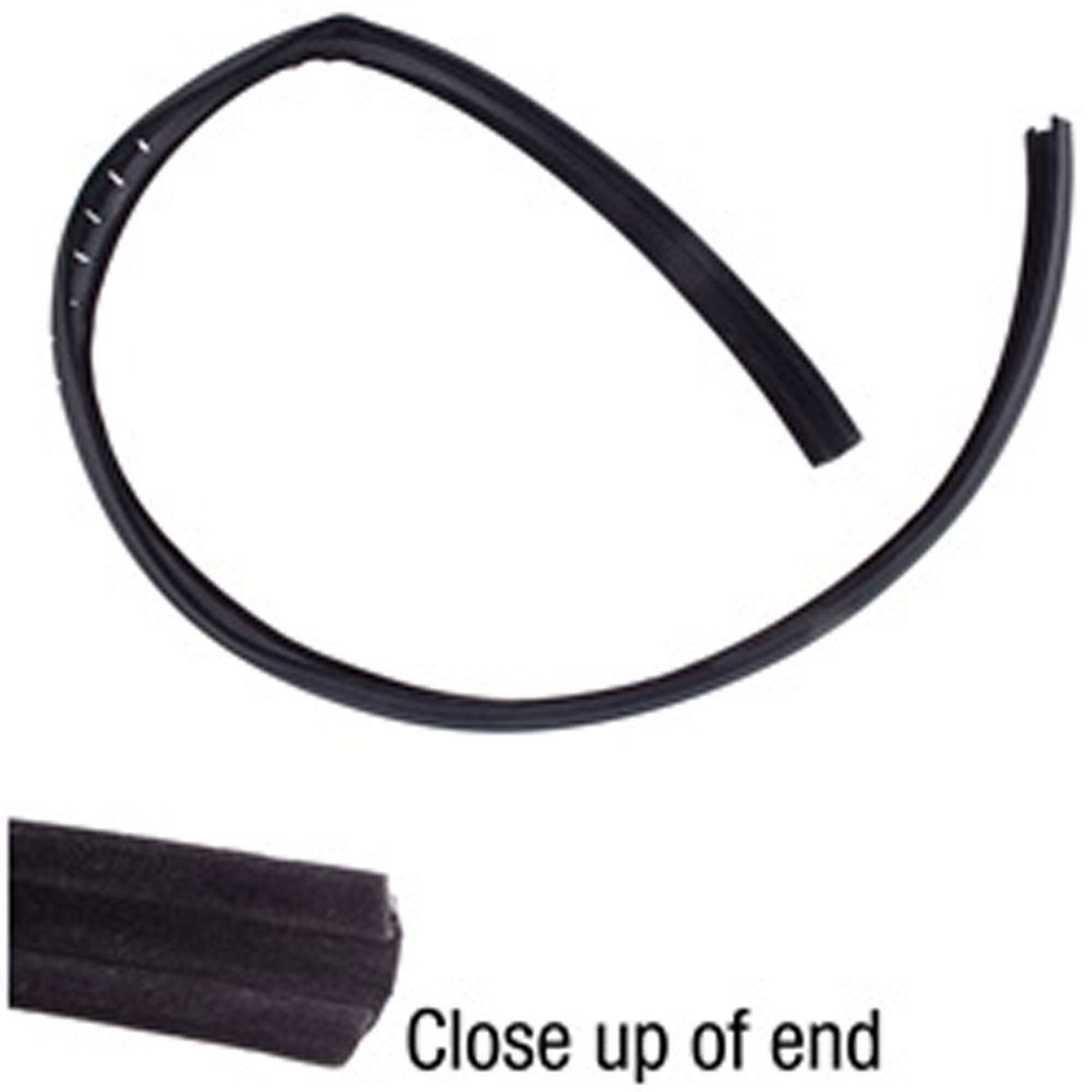 This door glass weatherstrip from Omix-ADA fits 87-95
