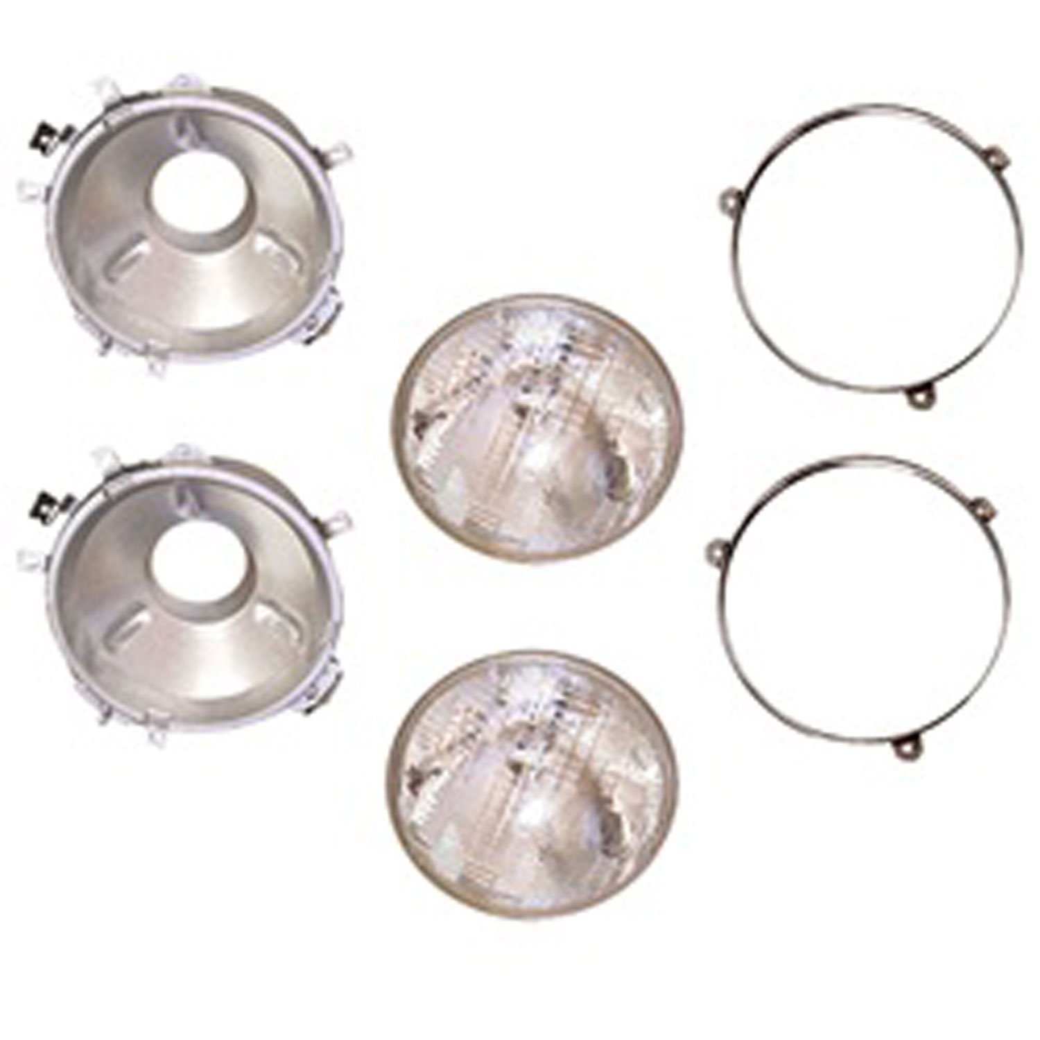 pair of factory replacement headlight assemblies from Omix-ADA