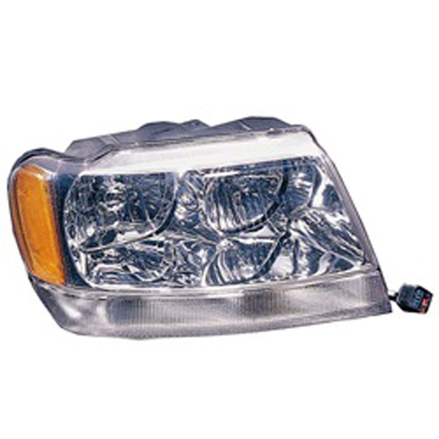 Replacement headlight assembly from Omix-ADA, Fits right side on 99-04 Jeep Grand Cherokee WJ Limiteds.