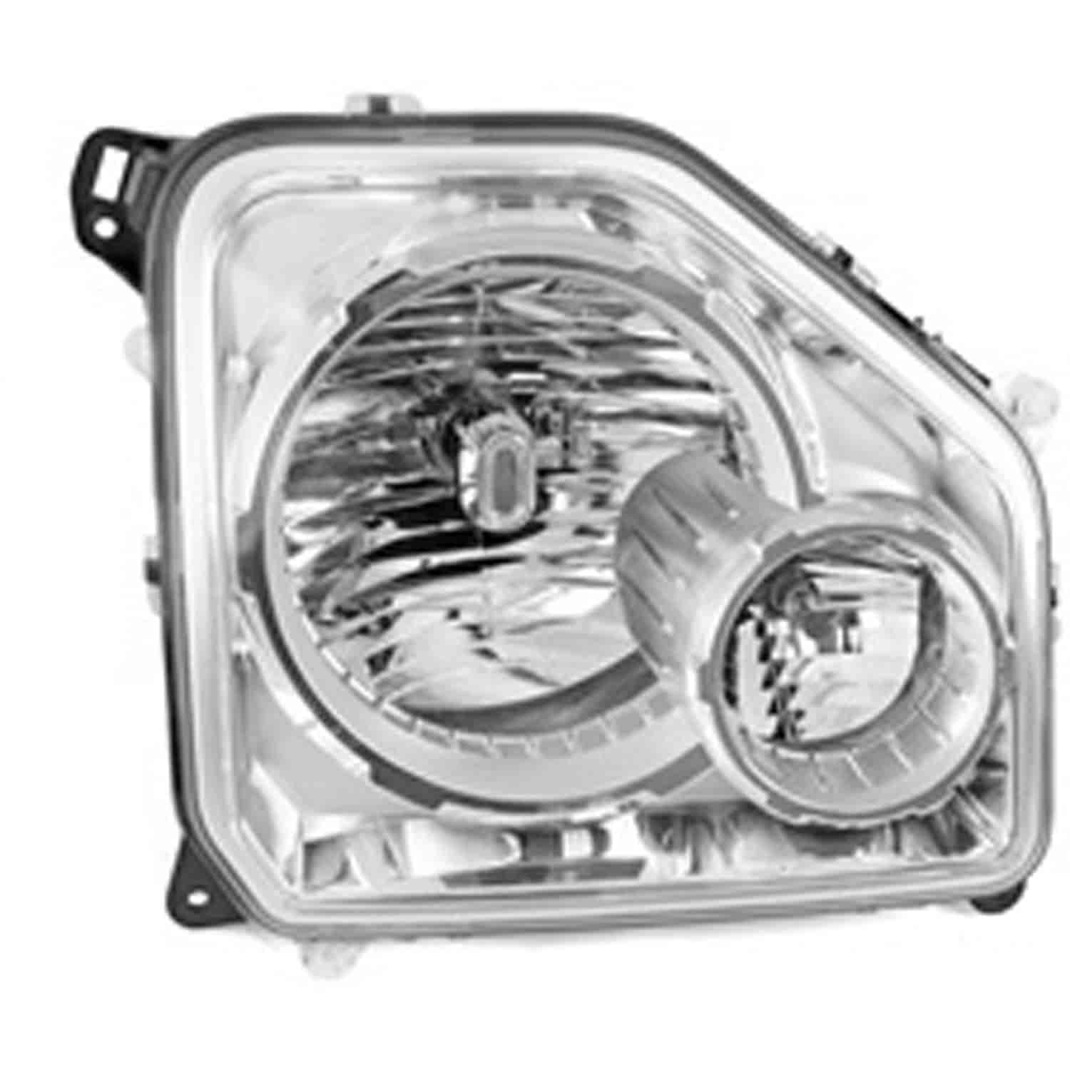 Replacement headlight assembly from Omix-ADA, Fits left side of 08-10 Jeep Liberty KKs.