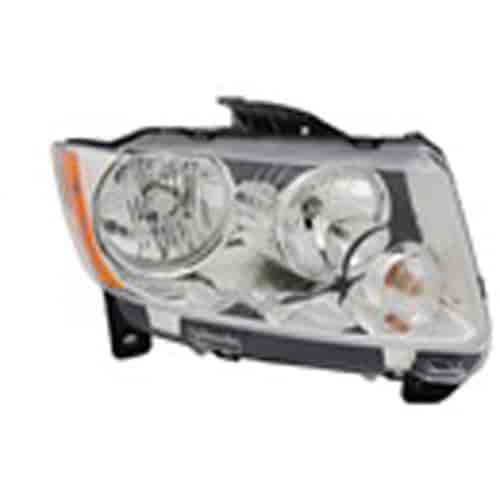 Replacement headlight assembly from Omix-ADA, Fits right side