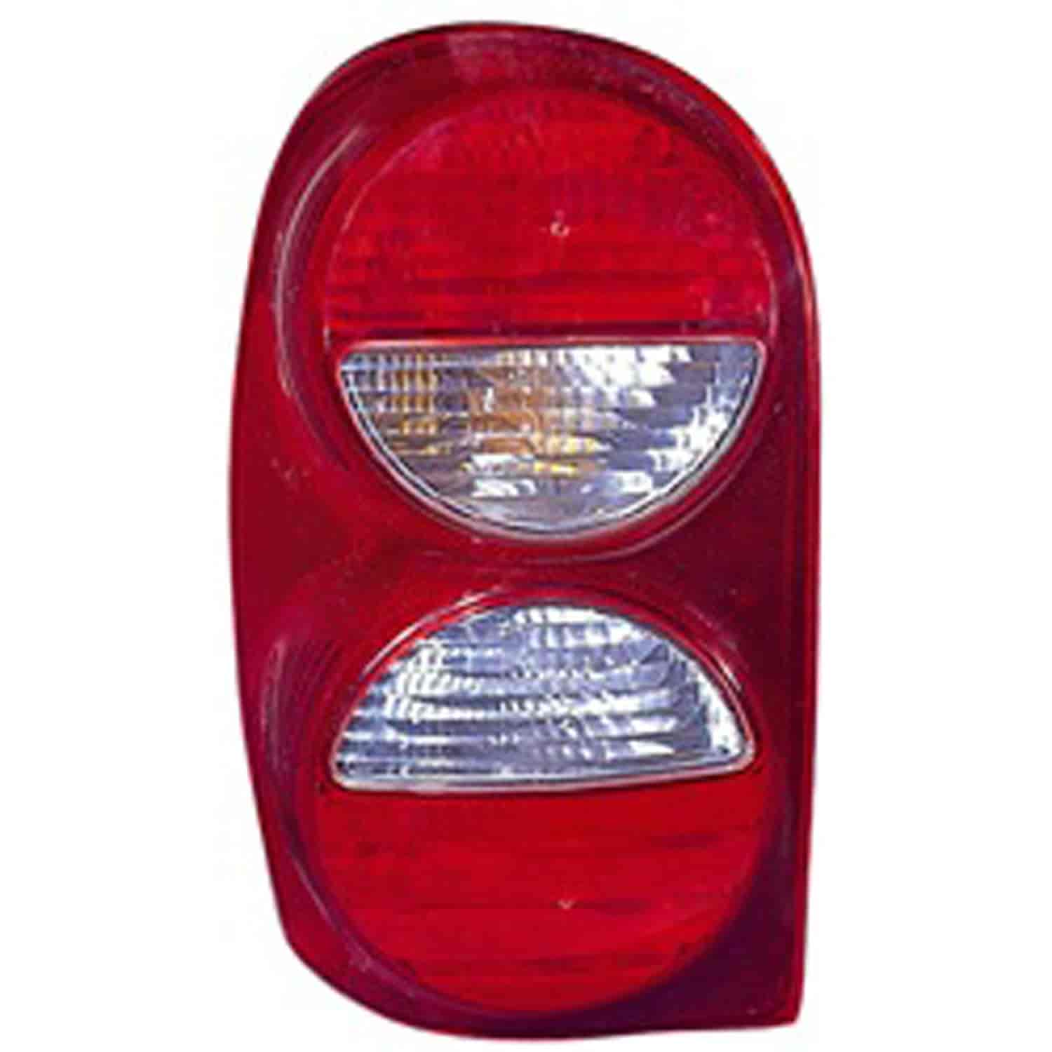 Replacement tail light assembly from Omix-ADA, Fits right side of 05-07 Jeep Liberty KJ without an air dam.