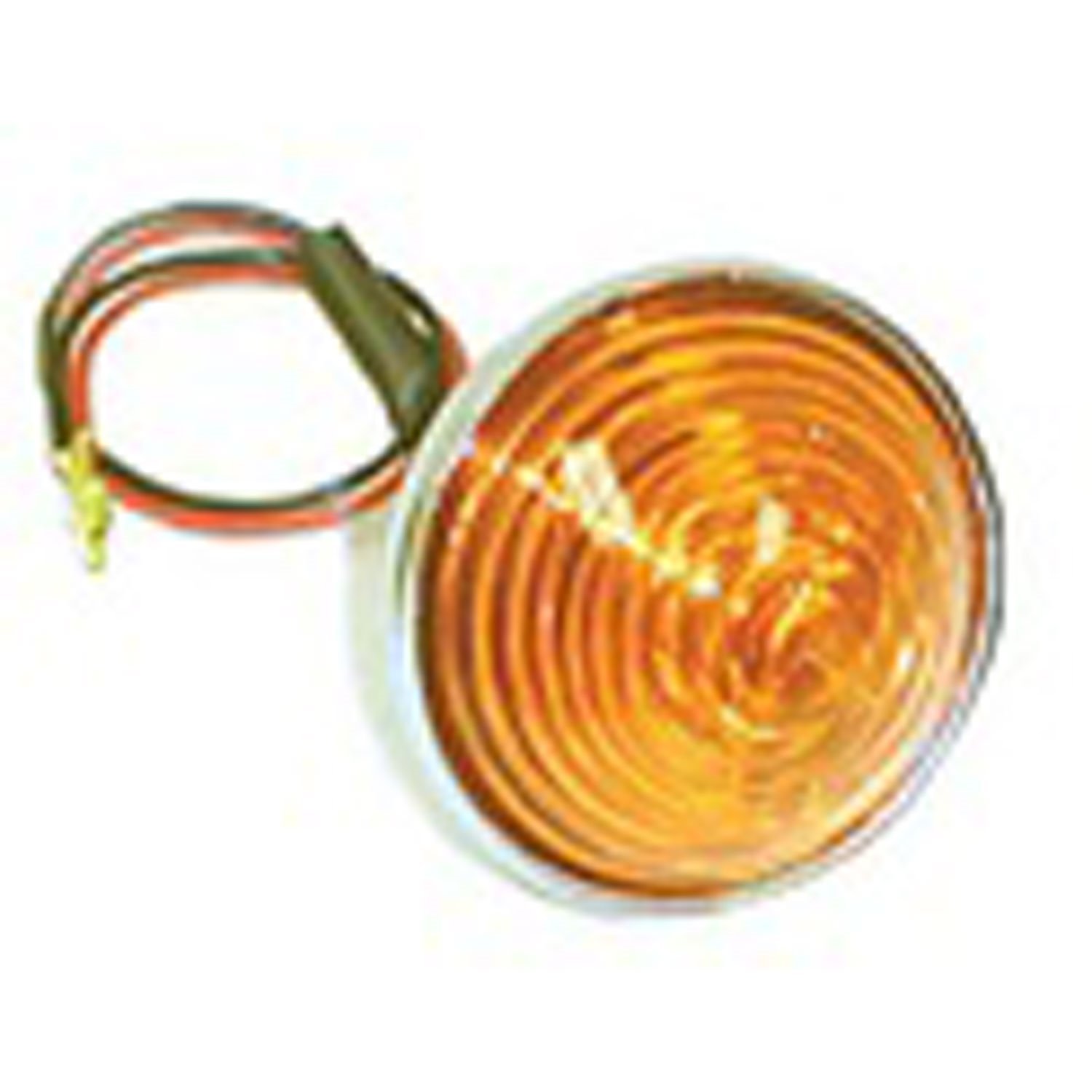 This amber turn signal parking light assembly from Omix-ADA fits 55-68 Willys CJ3B 55-57 Willys M-38